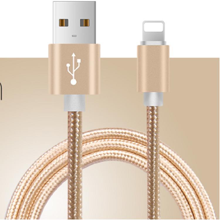 Nylon USB Cable Quick Charging Cable Apple Mobile 678x1m Nylon Braided Data Cable