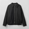 Men’s 2025 Black Casual Double Zipper Lapel Jacket