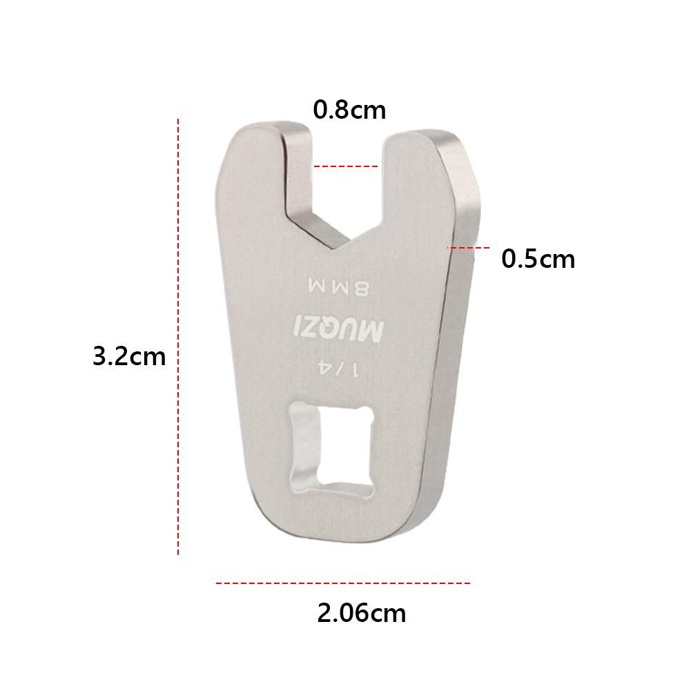 8mm Bike Disc Brake Cable Wrench Steel Bicycle Oil Pipe Torque Wrench Road Bike Torsions Wrench Replacement for 1/4 Head Wrench