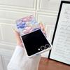 3D Colorful Embossed Effect Watercolor Flower Phone Case for Samsung Z Flip 7 FE 6 Shockproof Slim Camera Protection Back Cover