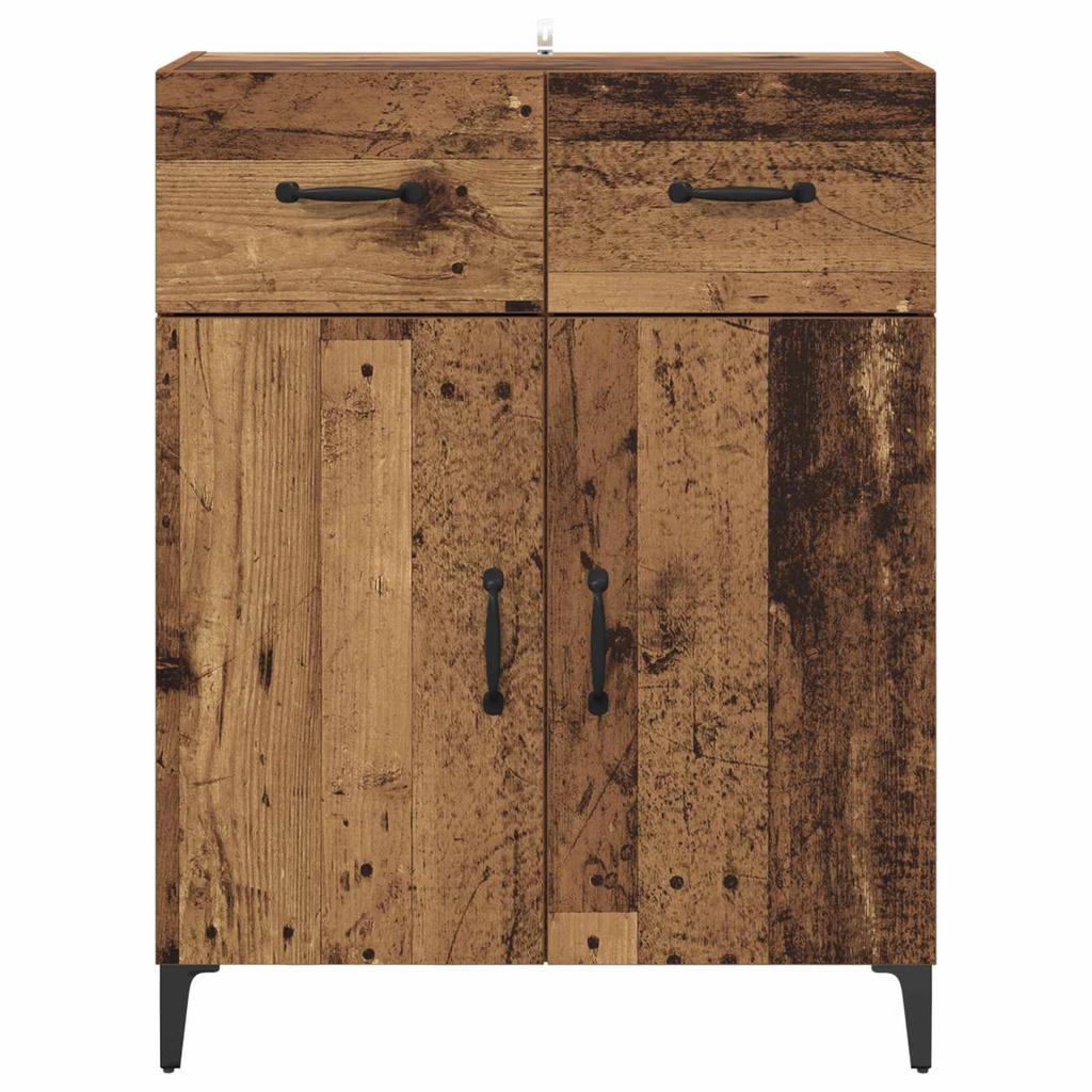 Sideboard Reclaimed Wood 69.5 X 34 X 90 Cm Engineered Wood