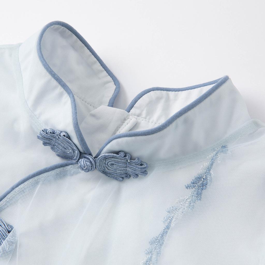 David Bella Girls' Dress Autumn Dress Children's Princess Dress Middle Big Children Hanfu Dress