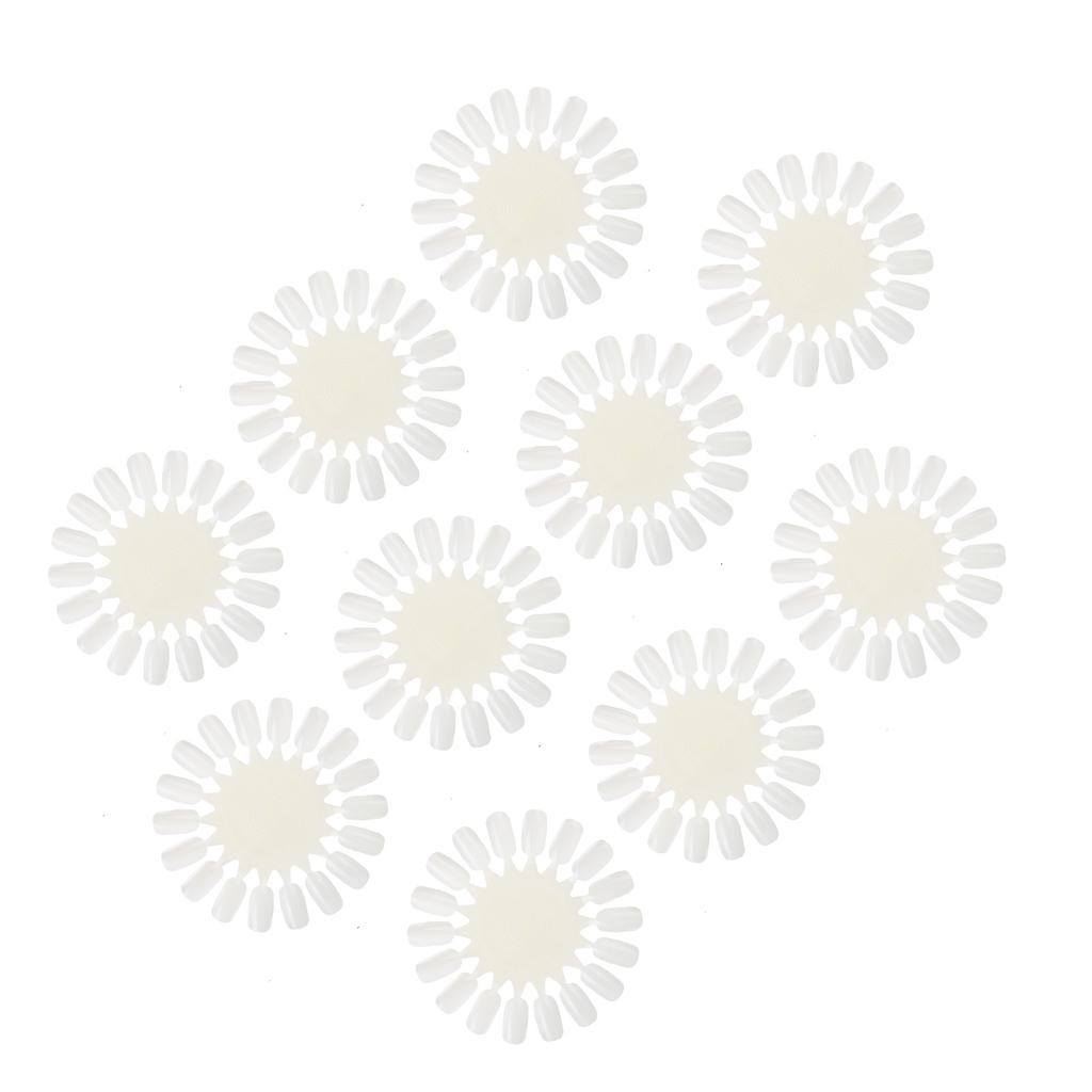 10Pcs set Nail Display Stand False Tips Nail Polish Gel Palette Nail Art Practice Card