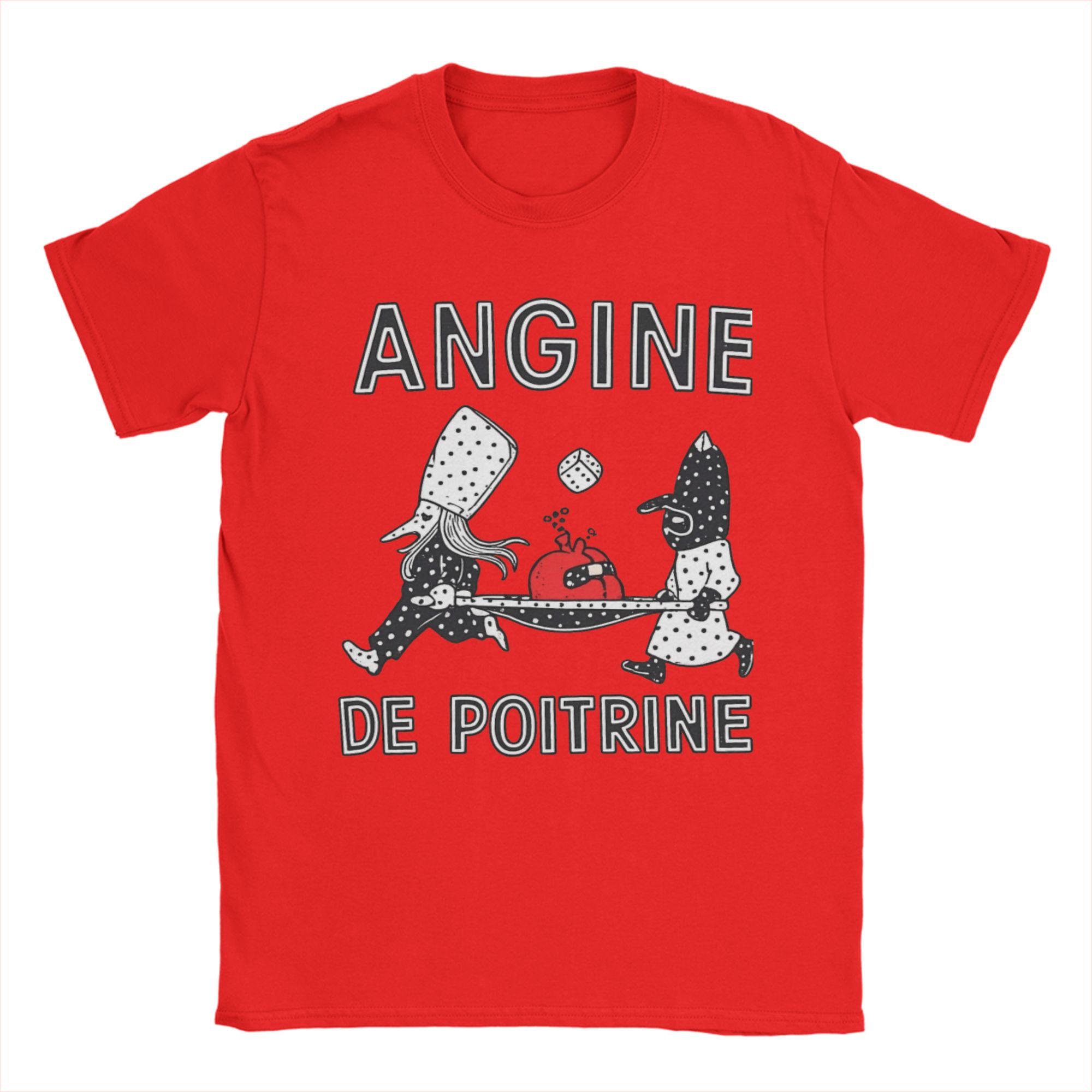 Unisex Angine de Poitrine T Shirts Cotton Clothes Funny Short Sleeve Round Neck Tees Gift Idea TShirt S