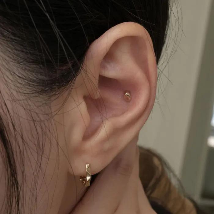 14k gravel piercing