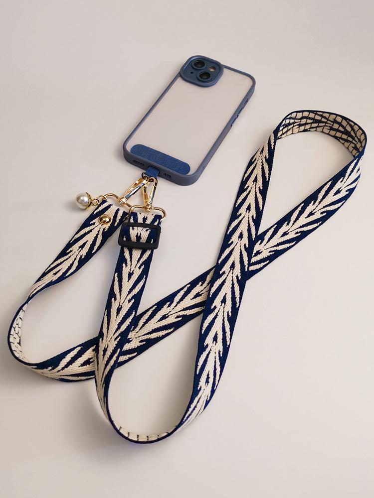 Adjustable Crossbody Cell Phone Lanyard Long Neck Hanging Lanyards Strap With Universal Gasket Card For All Mobile Phone Case