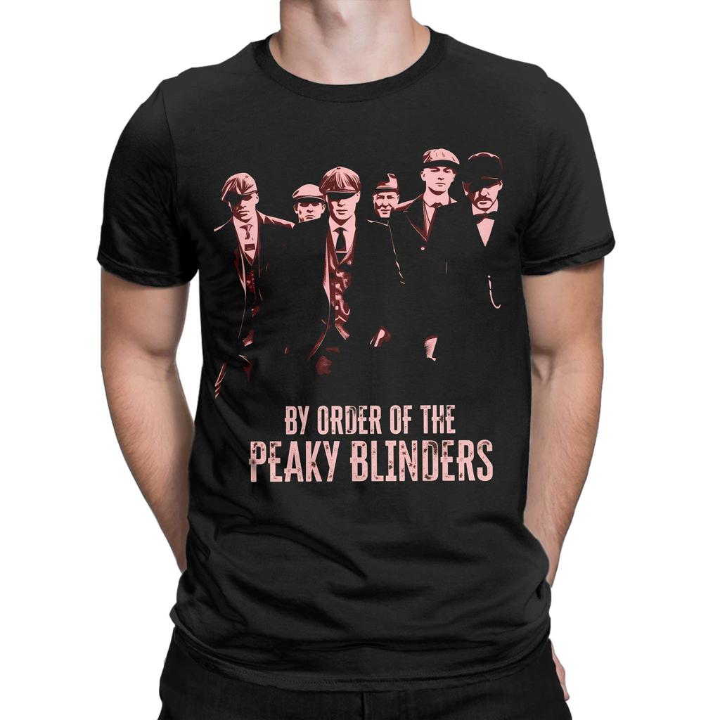 Funny By Order Of The Peaky Blinders TShirt for Men O Neck Cotton T Shirts Short Sleeve Tee Shirt Plus Size Tops
