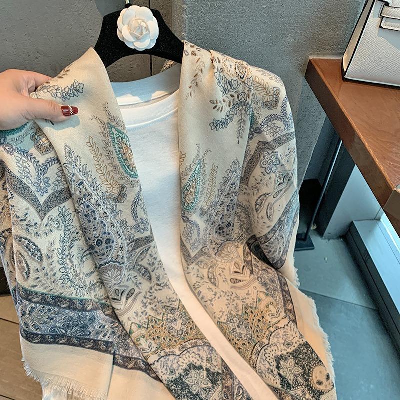 Classic Printed Large Scarf Women S Versatile Sun Protection Neck Scarf