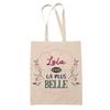 Tote Bag - PLANETEE - Lola the Most Beautiful - Jute - Beige - Printed In France