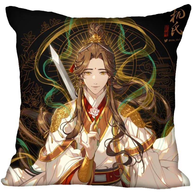 New Arrival Tian Guan Ci Fu Pillow Cover Bedroom Home Wedding Decorative Pillowcase Square Zipper Pillow Cases Soft No Fade 0913