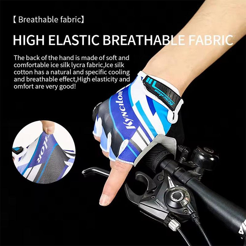 Summer Half Finger Cycling Gloves Shock-Absorption Breathable Mountain Bike MTB Bicycle Gloves Cycling Accessories