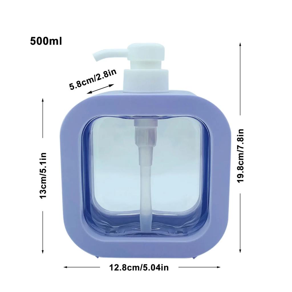 300/500ml Bathroom Soap Dispensers Refillable Lotion Shampoo Shower Gel Holder Portable Empty Bottle