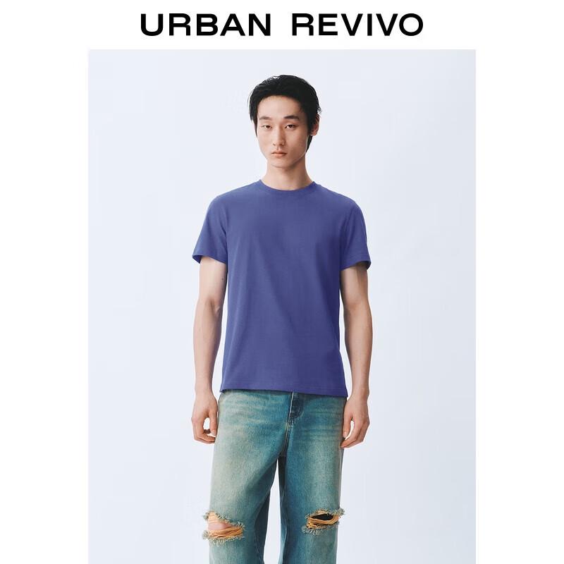 Men s Color-Block Letter Print T-Shirt L