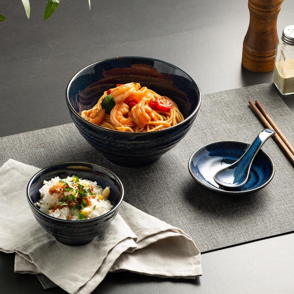 Lingying Hat Bowl Japanese-Style Ceramic Bowl New Household Rice Bowl Instant Noodle Bowl Premium Dessert Sugar Water Bowl