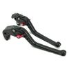 H61 Black Honda Compatible with CBR1000RR SC57 and CB1000R SC60 (Red) Brake/Clutch Levers, 6-Level Adjustment,