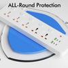 BKL25 Power Strip with 5 Universal Sockets, Independent Switch Control, and Overload Protection