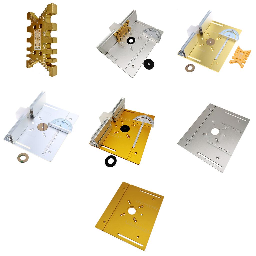Aluminium Router Table Insert Plate Table for Woodworking Benches Router Plate Wood Tools Milling Trimming Machine
