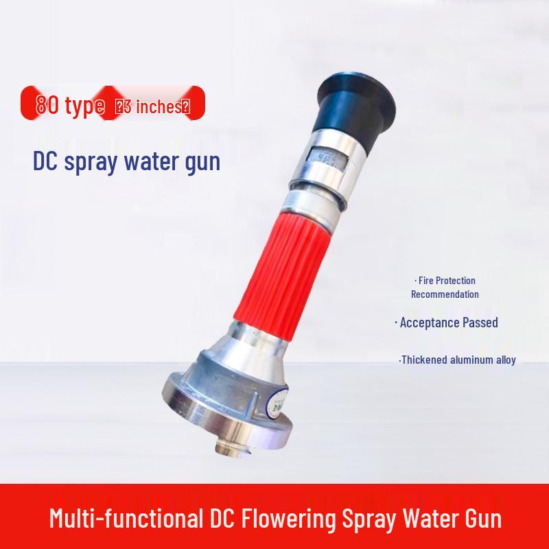 2.5-Inch Straight Stream Fire Hose Nozzle with Buckle, Agricultural Sprinkler, and Water Pipe Connector Switch
