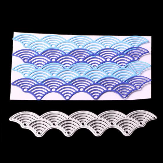 Wave Carbon Steel Die de tăiere Papercraft Pânză Scrapbooking DIY Instrument Decor