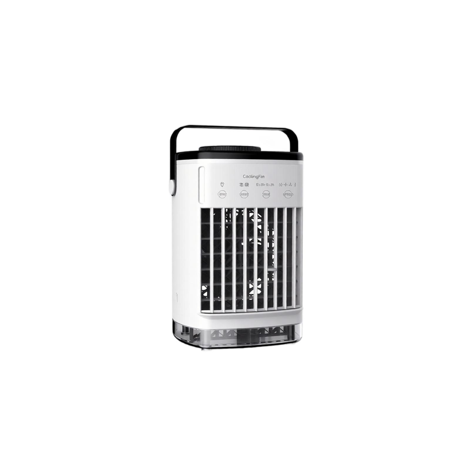 Small Desktop Cooler with and Mist Spray - Portable Evaporative Cooler for Home