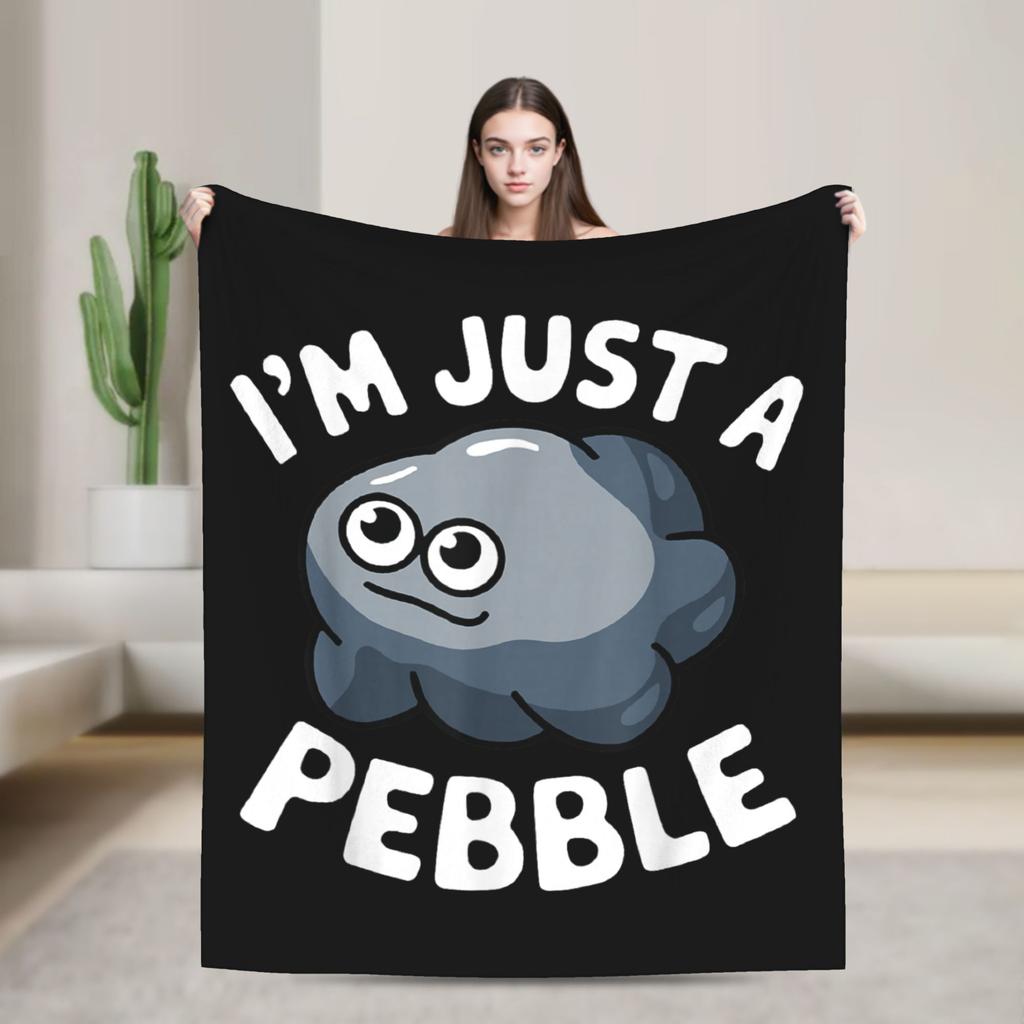 Dandys World Pebble  Blanket  Fleece Novelty Warm Throw Blankets for Bedding Lounge Spring Autumn