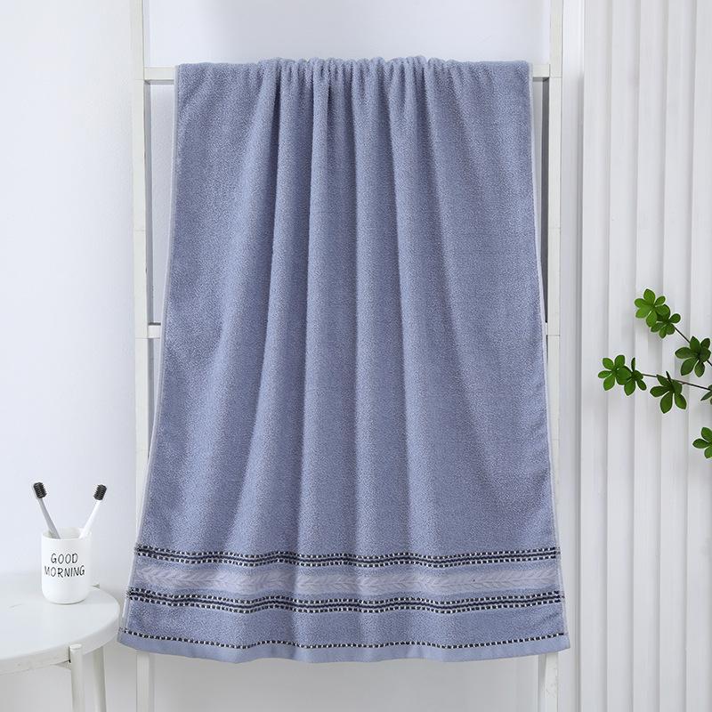 1pc Durable and Absorbent Cotton Bath Sheet - Quick Dry Towel for Large Bathroom - Hotel Quality Bathroom Accessories