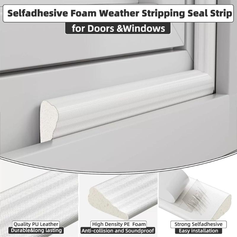 Easyly Application Auto Adhesive PU Gaps Filler for Window and Door Frame Creating a Quiet Home Environment Effectively