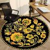 1PC Floral Pattern Chair Carpet for Office Non-Slip, Lightweight, Machine Washable Rug for Office, Sleeping, Room - Holiday Decoryy251009029