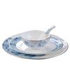 Jingdezhen Hand-Painted Bone China 8-Inch Flat Plate
