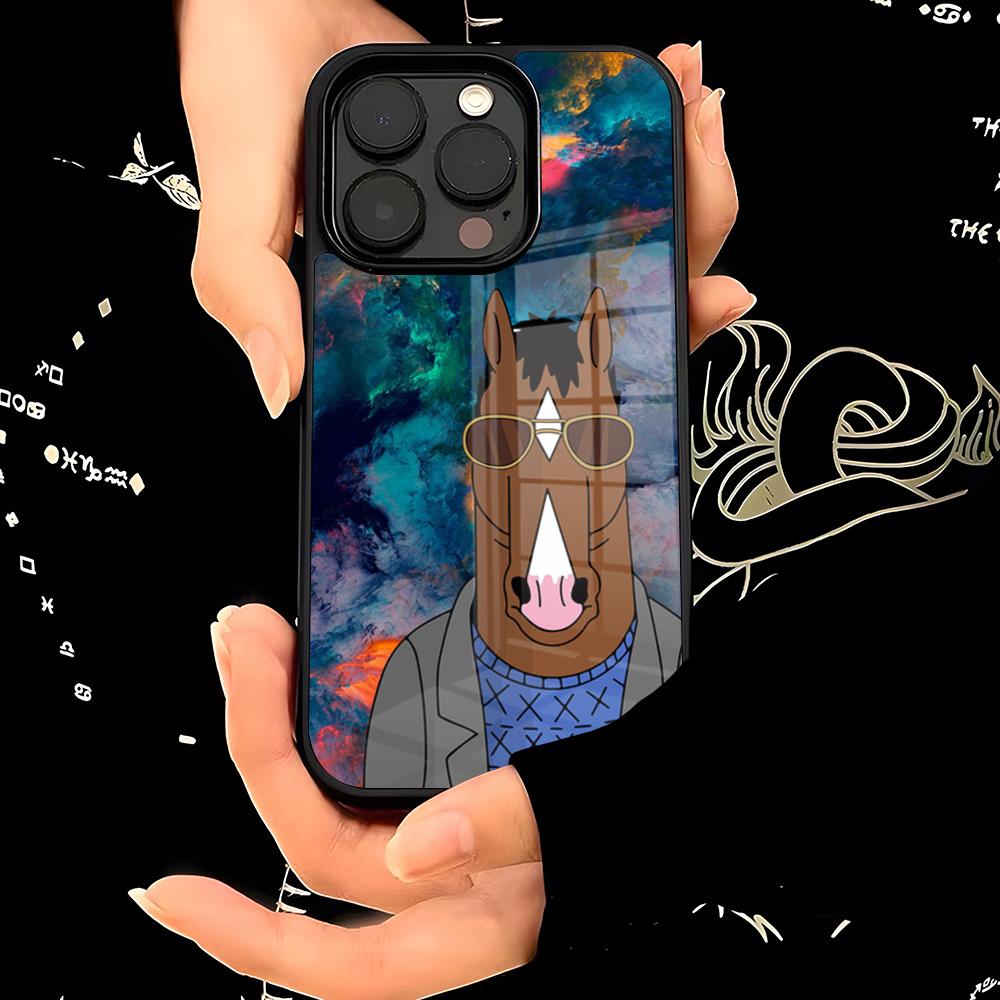 

B-BoJack Horseman Phone Case PC+TPU For IPhone 15 16 17ProMax 13 16 11 12 14 Pro Xs Max Mini Xr X Plus Cover iPhone 16e