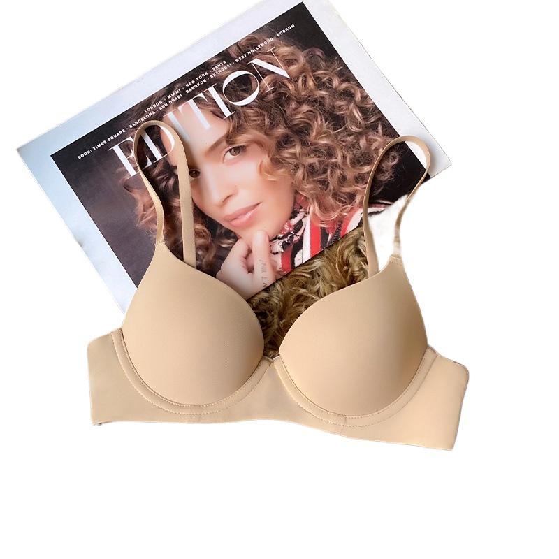 Plus Size Lingerie for Women Seamless Push Up Bra Sexy Thin Cup Cotton Brassiere Comfortable Underwie Bra
