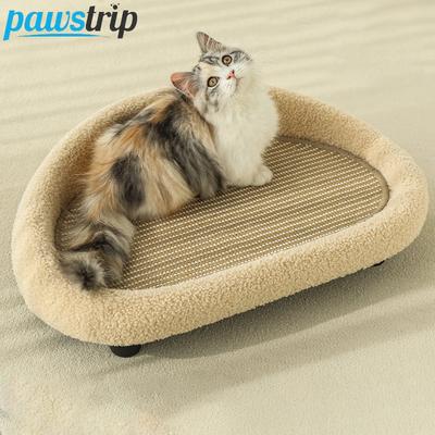 Letto per gatti in sisal, tiragraffi per gatti, giocattoli per artigli, resistente all'usura, letto per gatti, nido, accessori per gatti