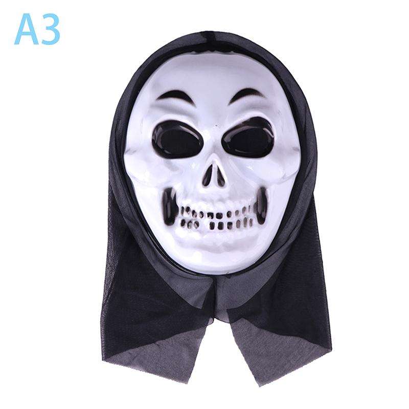 Realistyczny film Straszny duch Maska Halloween Straszna maska diabła Trzymaj język na zewnątrz Kask Horror Demon Cosplay Party Kostium Rekwizyty