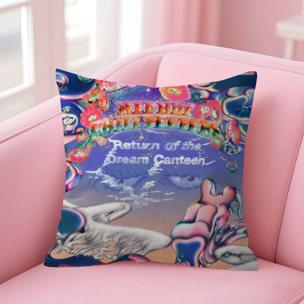 4545cm Cushion Cover Pillow Cover Decor Pillowcase Home Pillowcase for Couch Pillow Red Hot Chili PPeppers Band