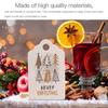 100pcs Merry Christmas Tags Kraft Paper Card Gift Label Tag DIY Hang Tags