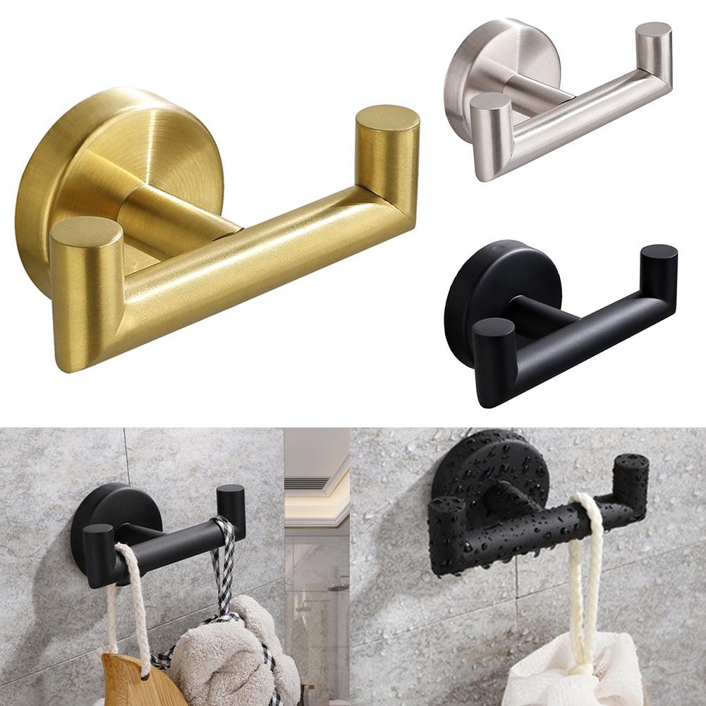 Stainless Steel Wall Hooks Toilet Paper Holder Wall Hanger Towel Holder Rack Behind Door Bathroom Clothes Hook Hardware