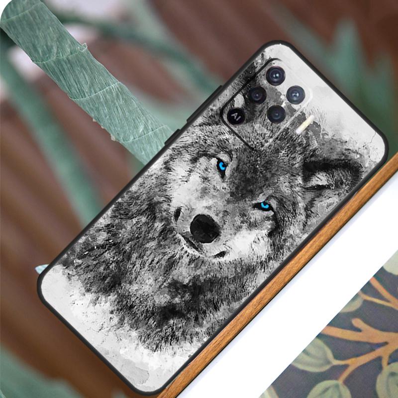 Wolf Howls Art For OPPO A57 A57S A77 A5 A9 A53 A52 A72 A96 A76 A16 A54 A74 A94 A38 A58 A78 A15 A17 Case