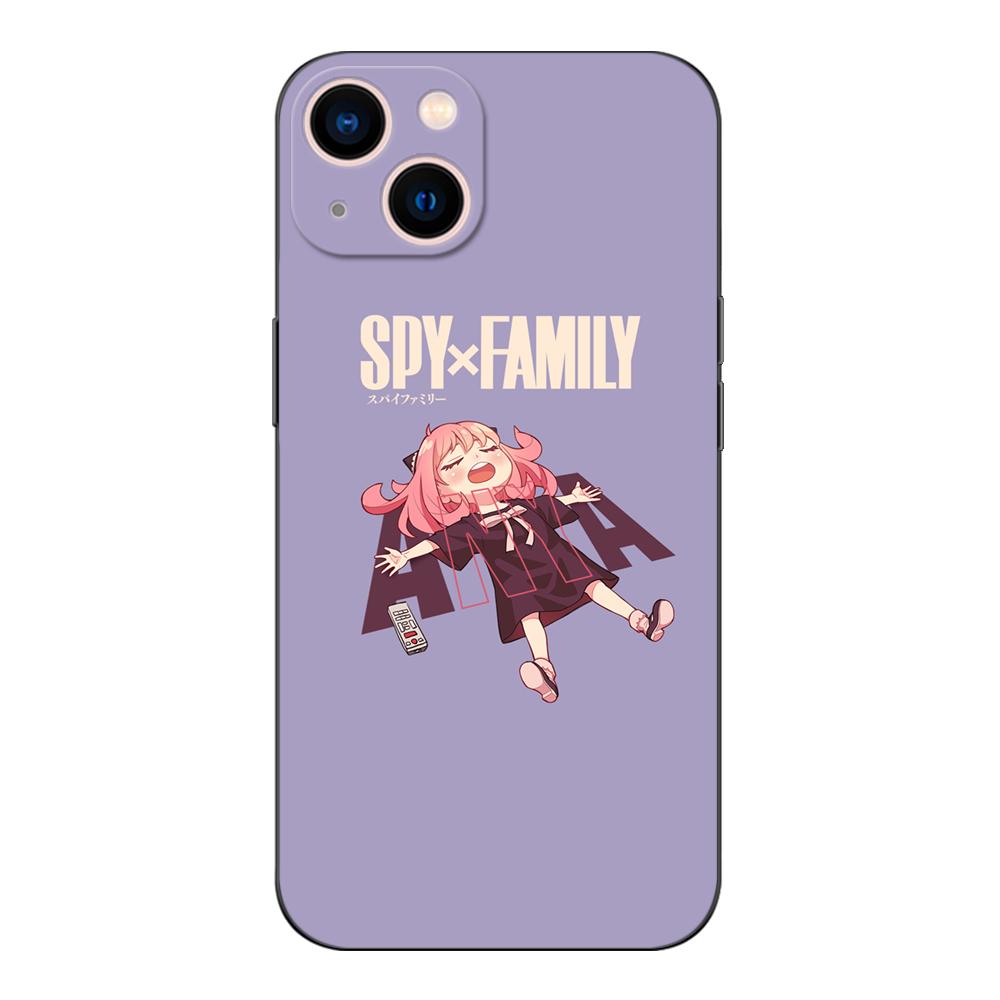 Black Tpu Case For OPPO Reno 6 5 3 4 4Z 4F SE 5F 5Z PRO PLUS Lite 6 6z  4G 5G Spy X Family-anya Forger