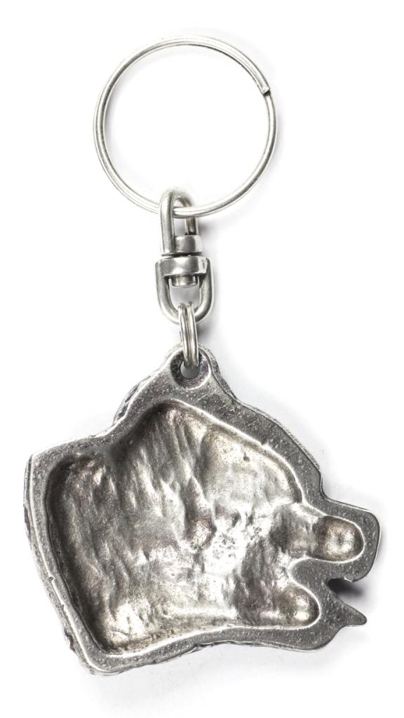 Pit Bull, American Pit Bull Terrier – Silver-plated pendant with a dog in a decorative box, handbag decoration | Art-Dog