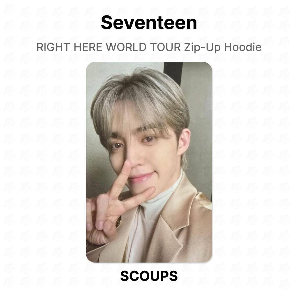 Seventeen RIGHT HERE WORLD TOUR Zip-Up Hoodie Official Photocard