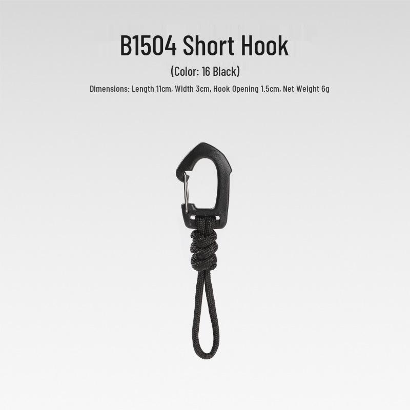 Sju-strängad Paracord Nyckelring Lanyard: Anti-förlust, Utomhuscamping, Multifunktionell med Karbinhake & Snabbspänne.