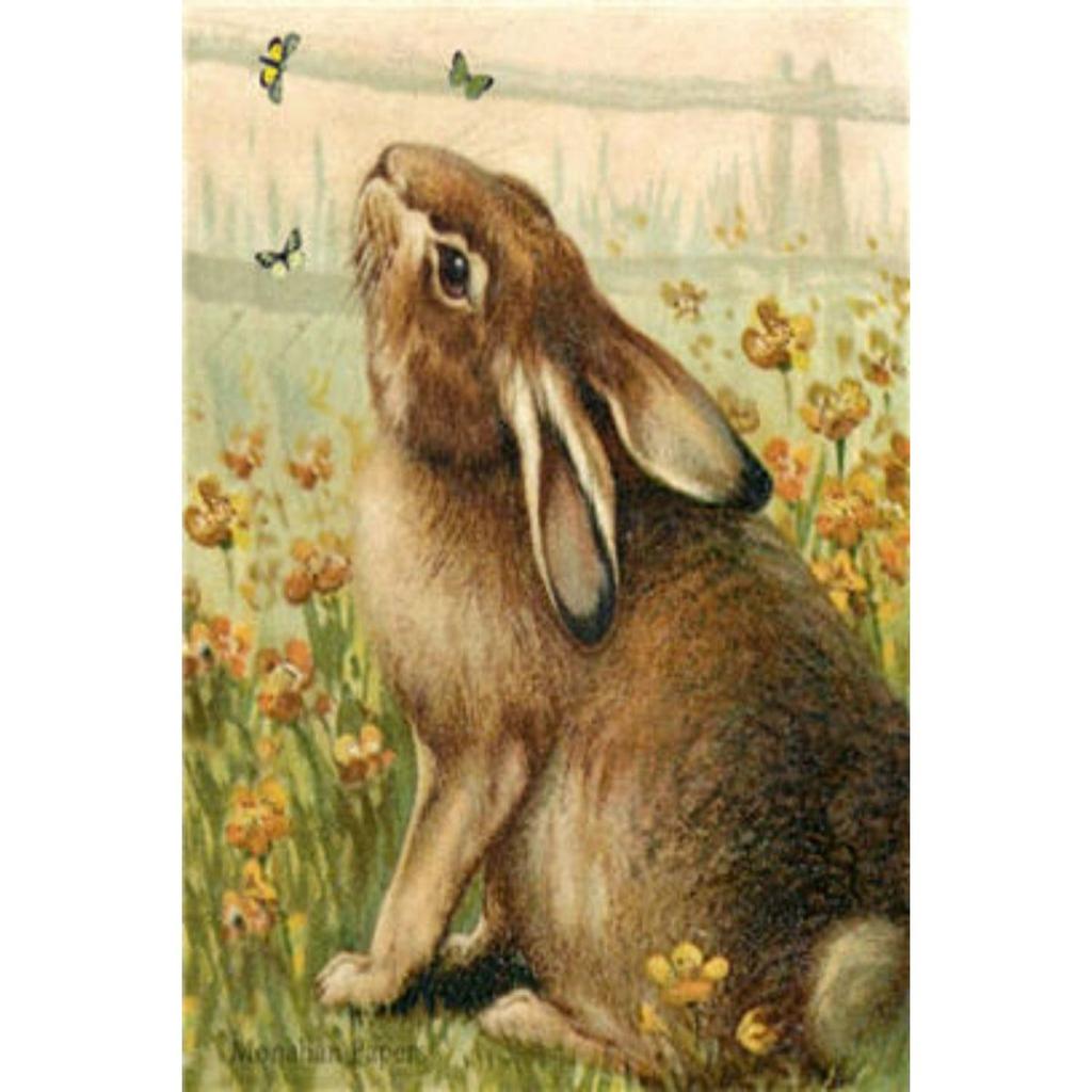 Retro Metal Wall Sign, Easter Bunny with Eggs, Vintage Tin Plate Home Decor