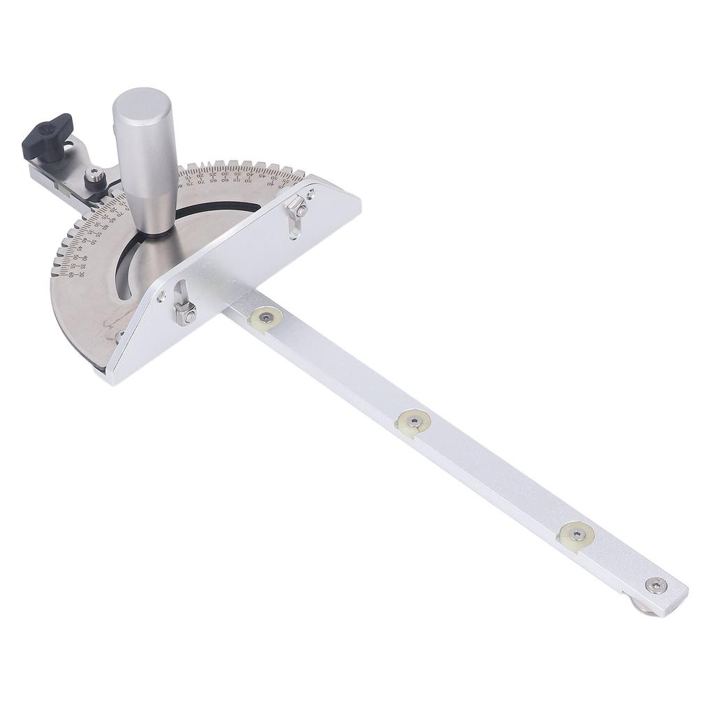 Ecartament de tăiere a ferăstrăului de masă, unghi reglabil, scară clară, aliaj de aluminiu de înaltă precizie pentru prelucrarea lemnului