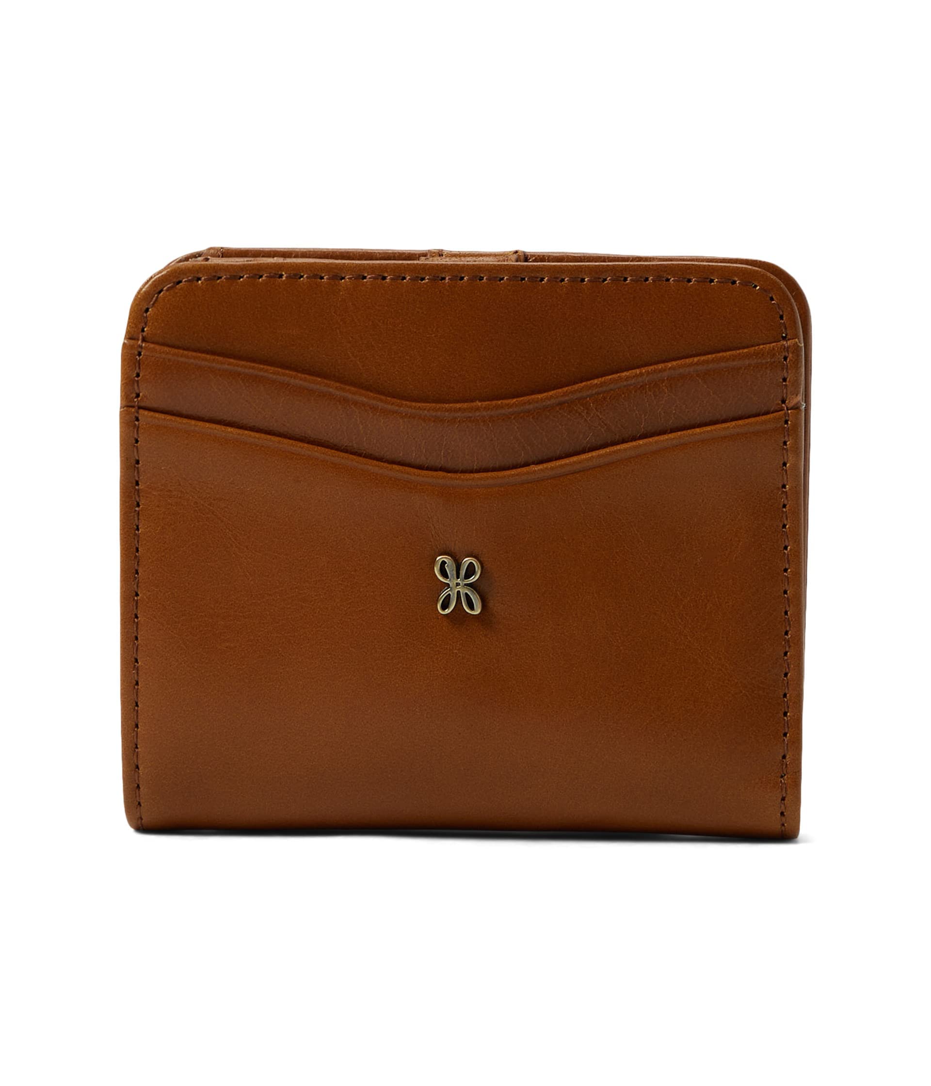 

HOBO Max Mini Bifold Wallet For Women - Leather Construction With Snap Closure, Gorgeous and Functional Ladies Wallet Truffle One Size One Size