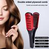 Pro Hairdressing Straightener Hair Brush Nylon Hair Straightening Double Brushes V Shape Comb Clamp Not Hurt Styling Tools DIY
