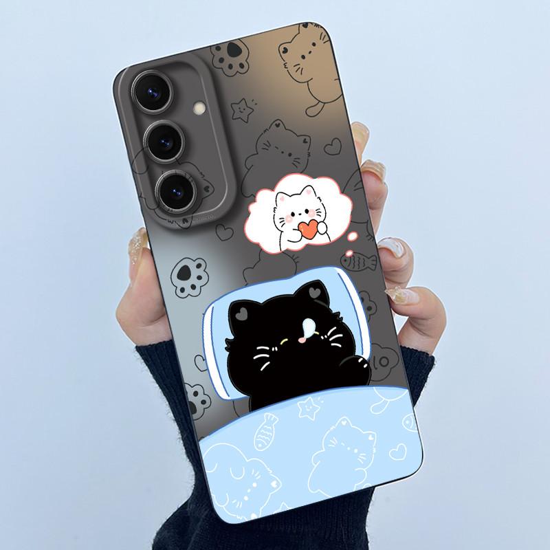 Case For Galaxy S25FE Cute Panda Sweet Girls Cats Silicone Soft Back Cover For Samsung Galaxy S25 FE 5G Bumper Protective Casing