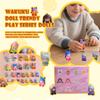 24-Piece Box Keychain Set - Trendy Collectible Toy Figures With Unique Accessories For Bags & Decor