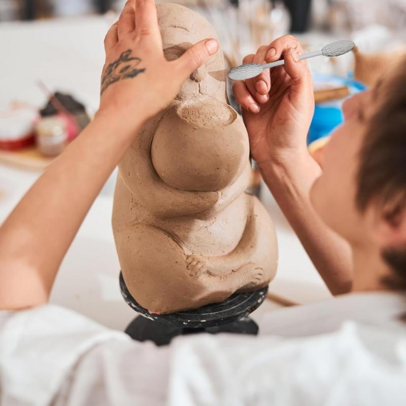 1 Stück Texturwerkzeug für Tonkunst Tonmodellierung Musterwalzen Texturwalzen Präge Karosmuster Handwalzen für DIY-Bastelarbeiten