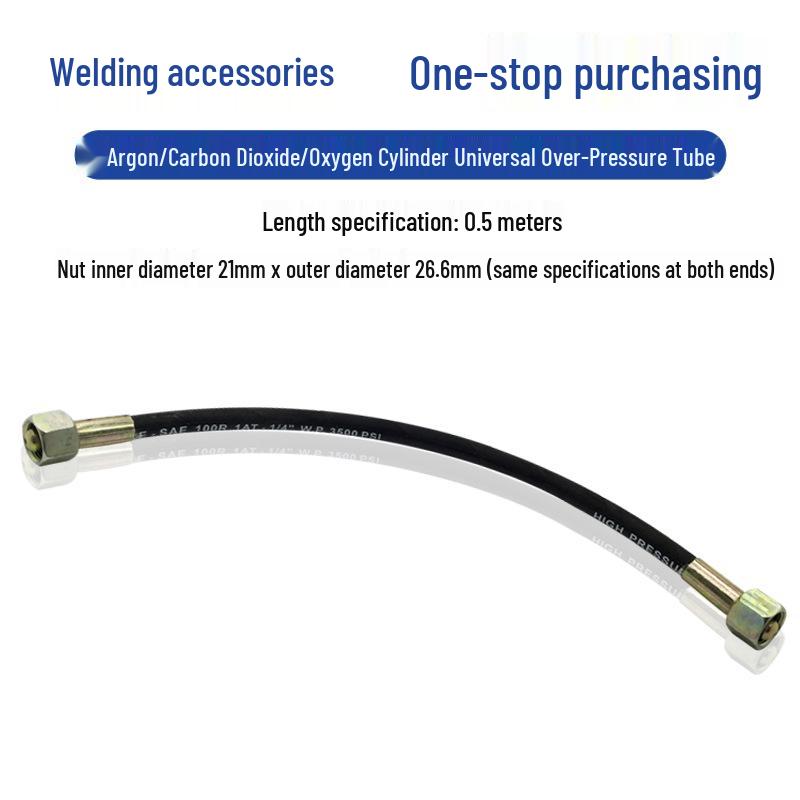 High-Pressure Stainless Steel Mesh Hose Bridge for Gas Cylinders (Large To Small)