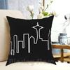 Seattle Skyline ( Frasier ) Pillow Case Printed Home Soft DIY Pillow Cover Cafe Nervosa Frasier Cafe Nervosa Sign Frasier